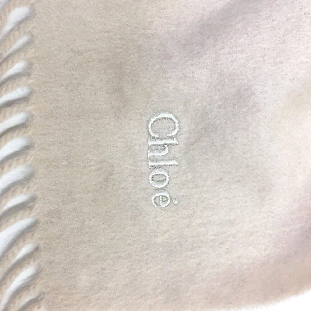 804193BG (S2) Chloe Scarf Beige Silk - Picture 8 of 9